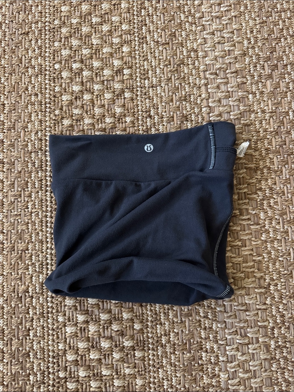 lululemon athletica Black outdoor running neck scarf